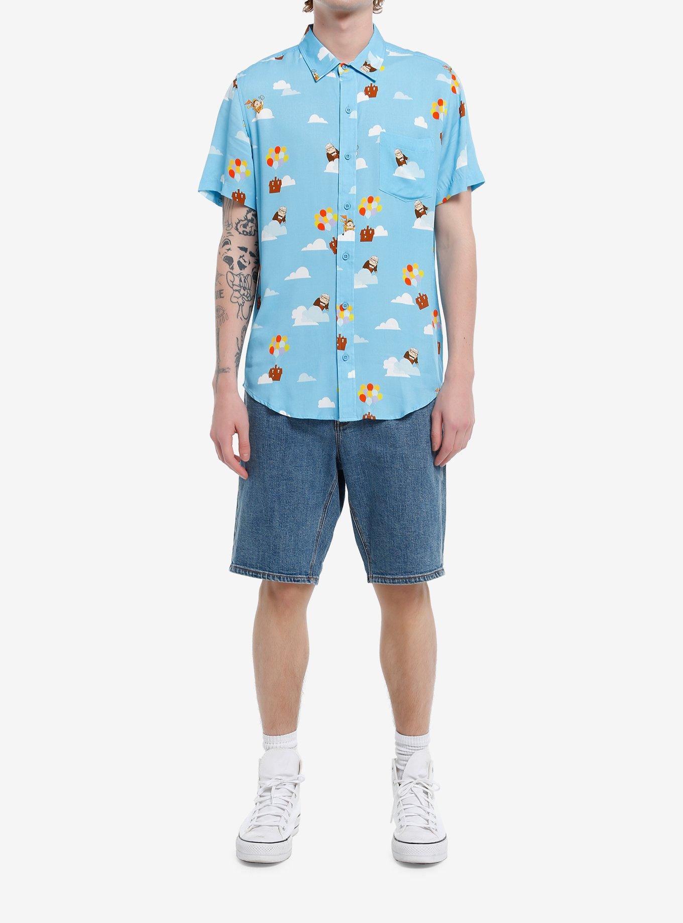 Our Universe Disney Pixar Up Woven Button-Up, MULTI, alternate