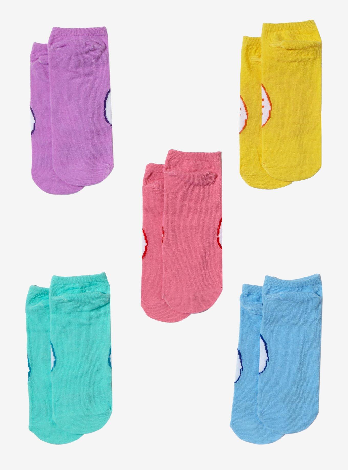 Care Bears Icons No-Show Socks 5 Pair, , alternate