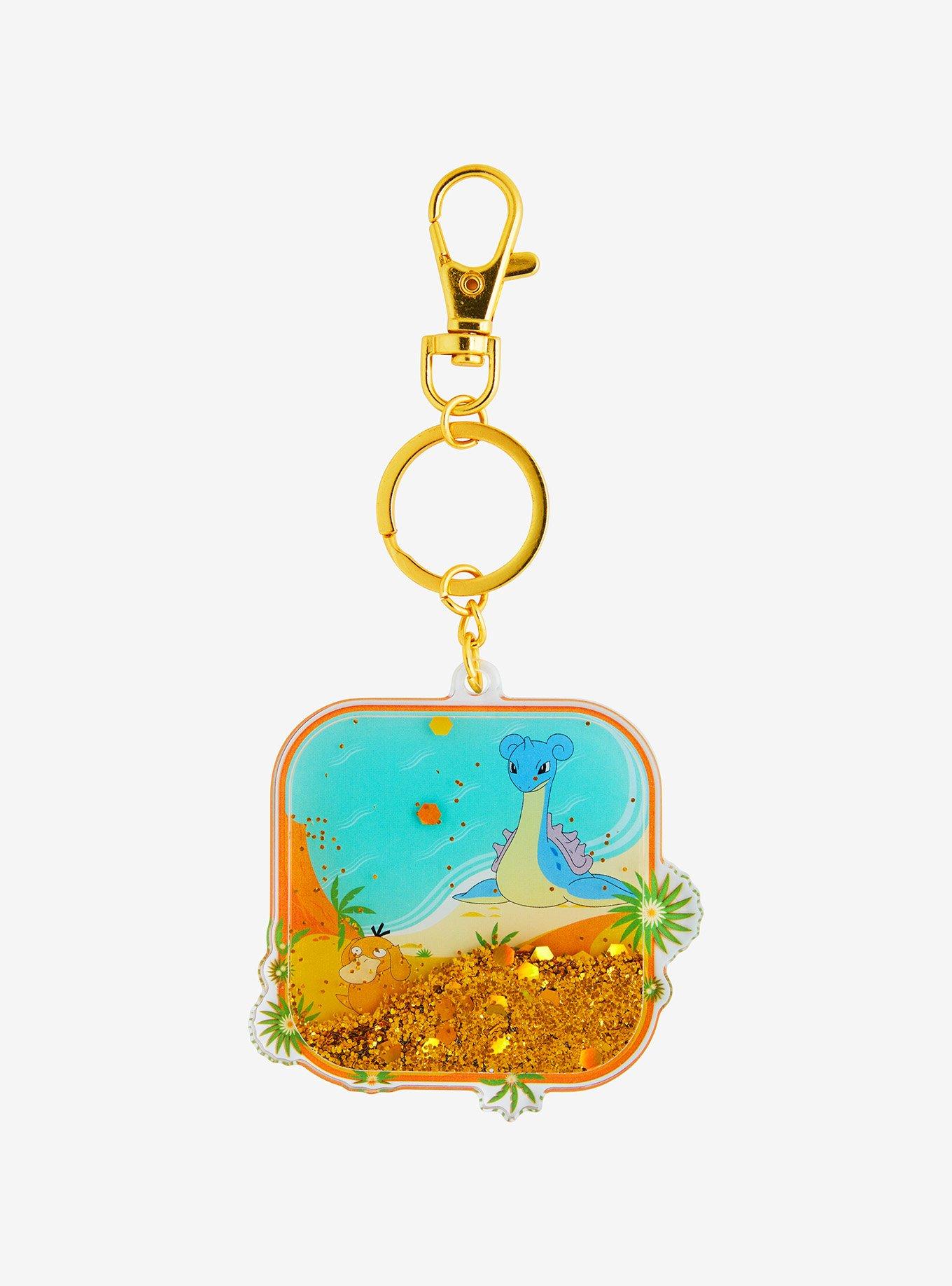 Pokémon Beach Scene Glitter Shaker Acrylic Keychain - BoxLunch Exclusive, , hi-res