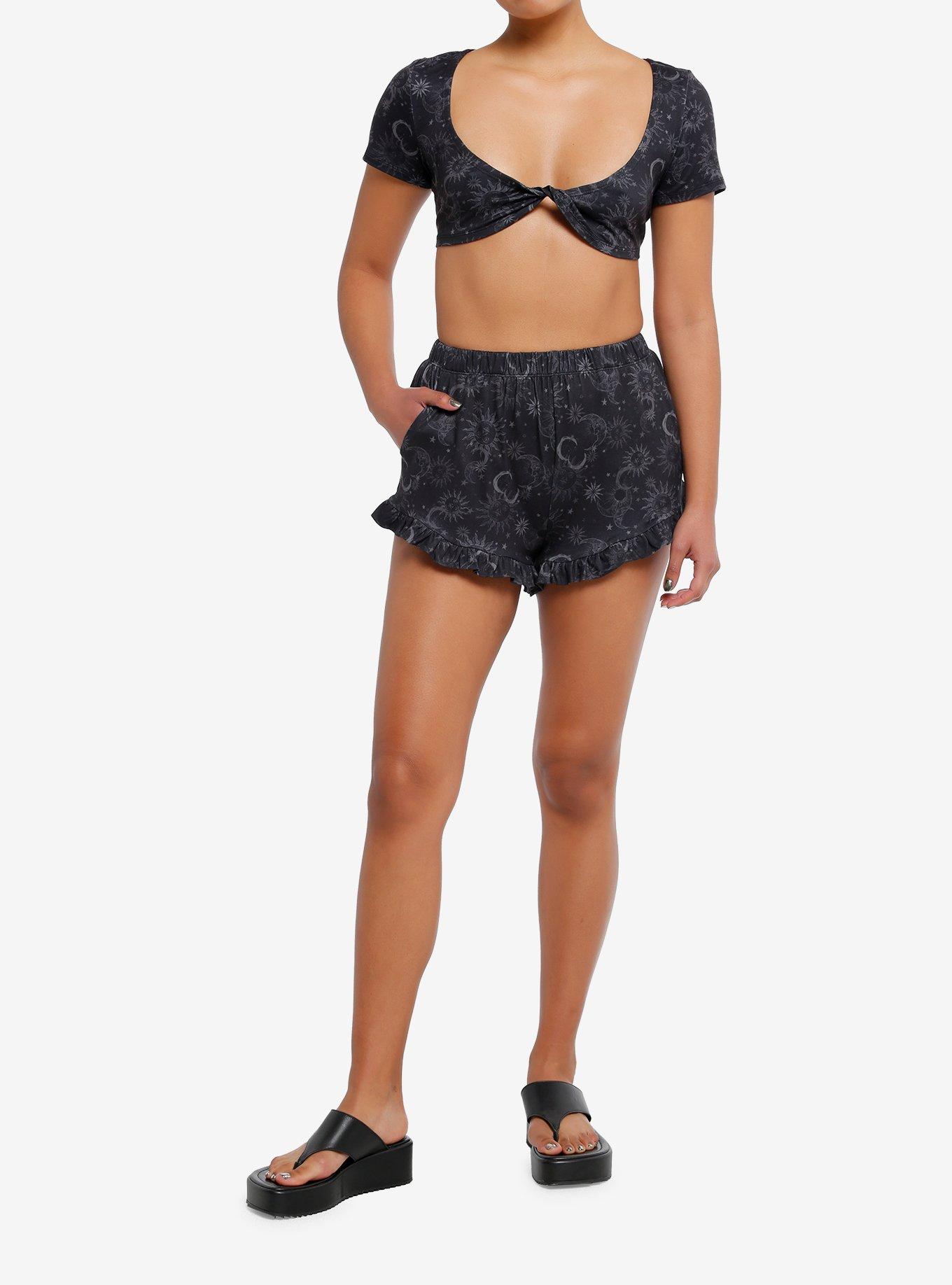 Cosmic Aura® Celestial Girls Lounge Set, BLACK, alternate