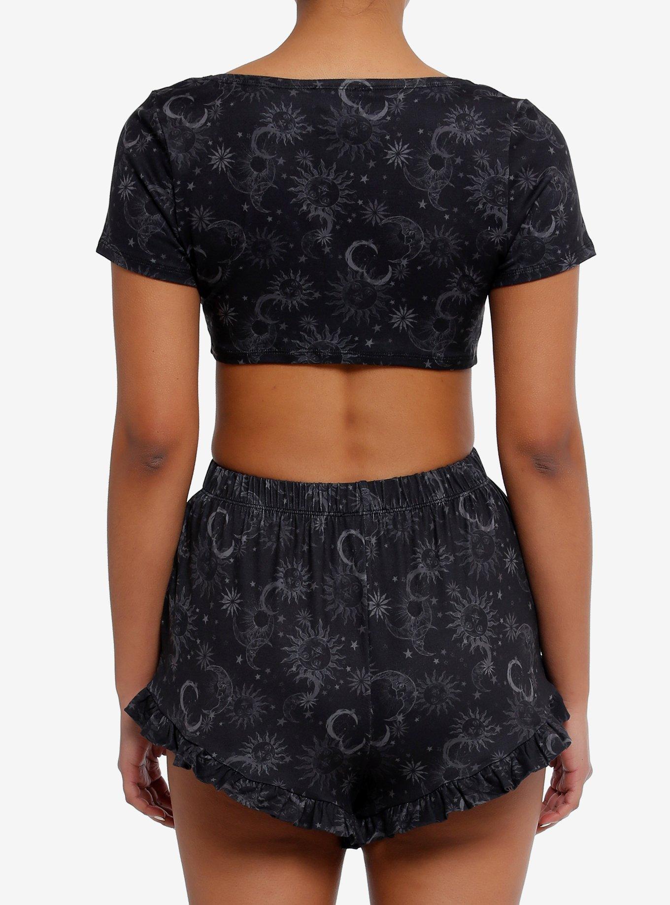 Cosmic Aura® Celestial Girls Lounge Set, BLACK, alternate