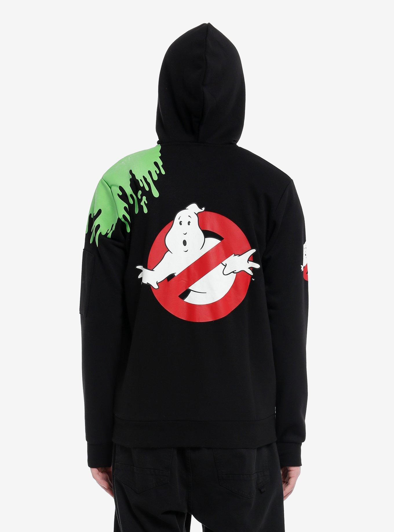 Our Universe Ghostbusters Logo Slime Glow-In-The-Dark Hoodie, BLACK, alternate