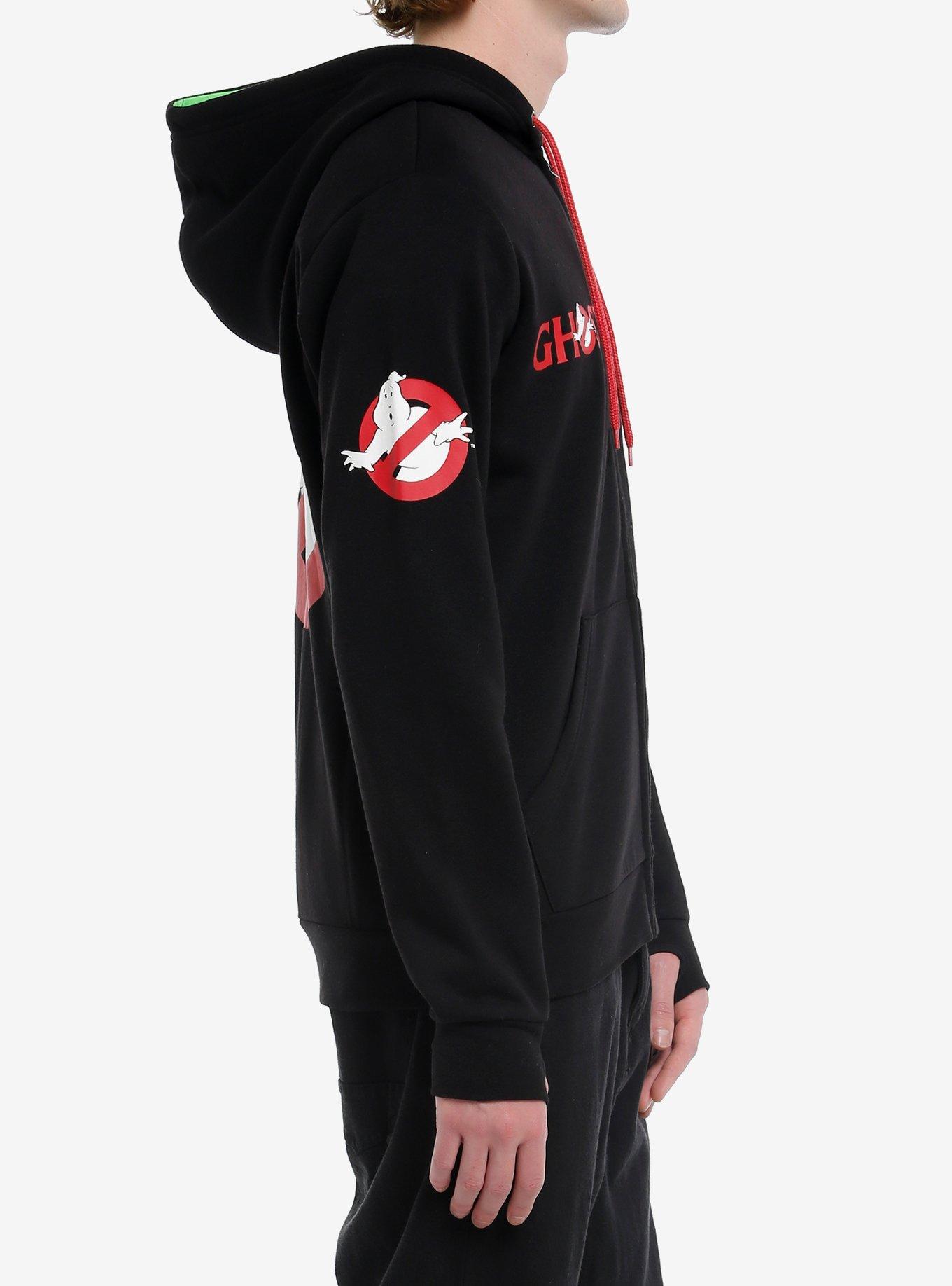 Our Universe Ghostbusters Logo Slime Glow-In-The-Dark Hoodie, BLACK, alternate