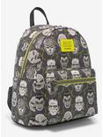 Loungefly Universal Monsters Faces Mini Backpack, , alternate