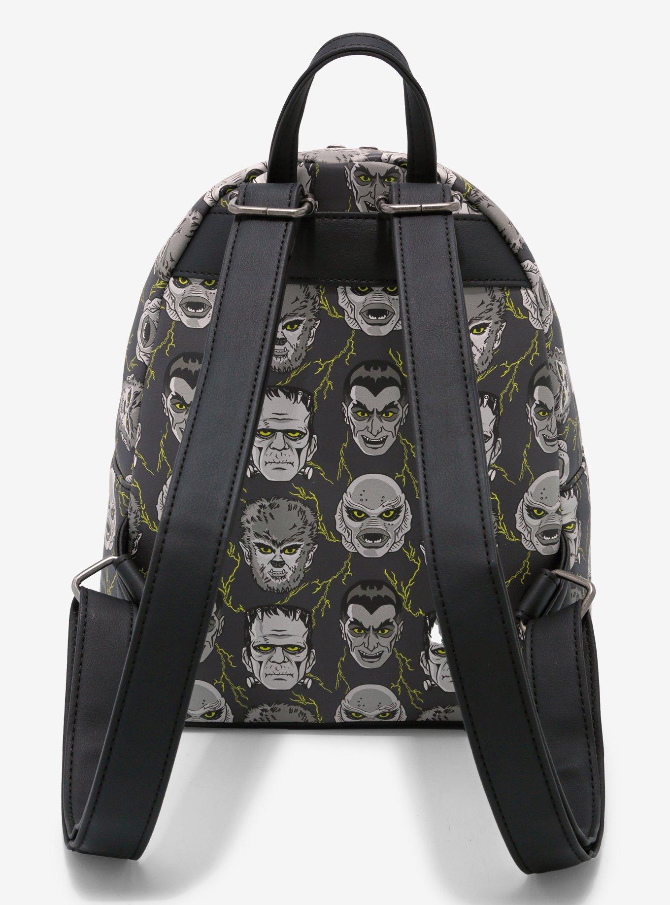 Loungefly Universal Monsters Faces Mini Backpack, , alternate