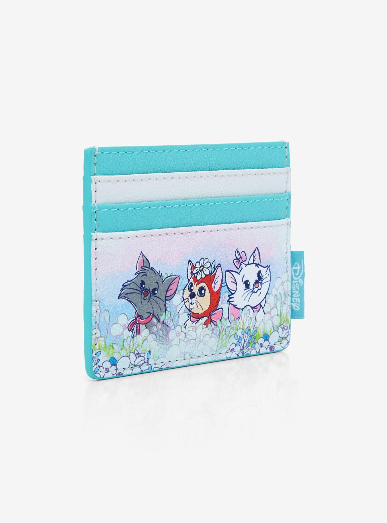 Loungefly Disney Cats Flower Field Cardholder, , hi-res