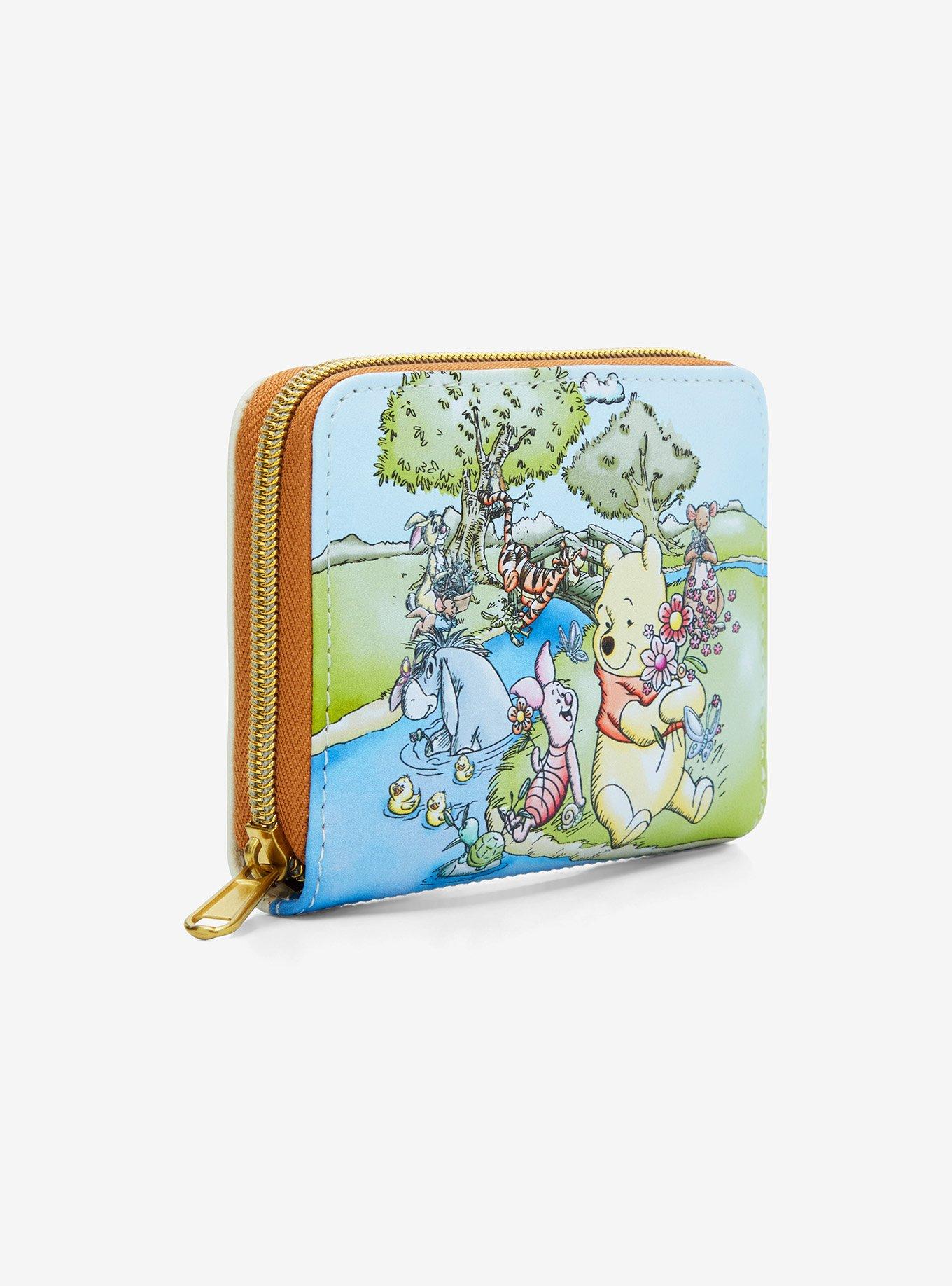 Loungefly Disney Winnie The Pooh Spring Scene Mini Zipper Wallet, , hi-res