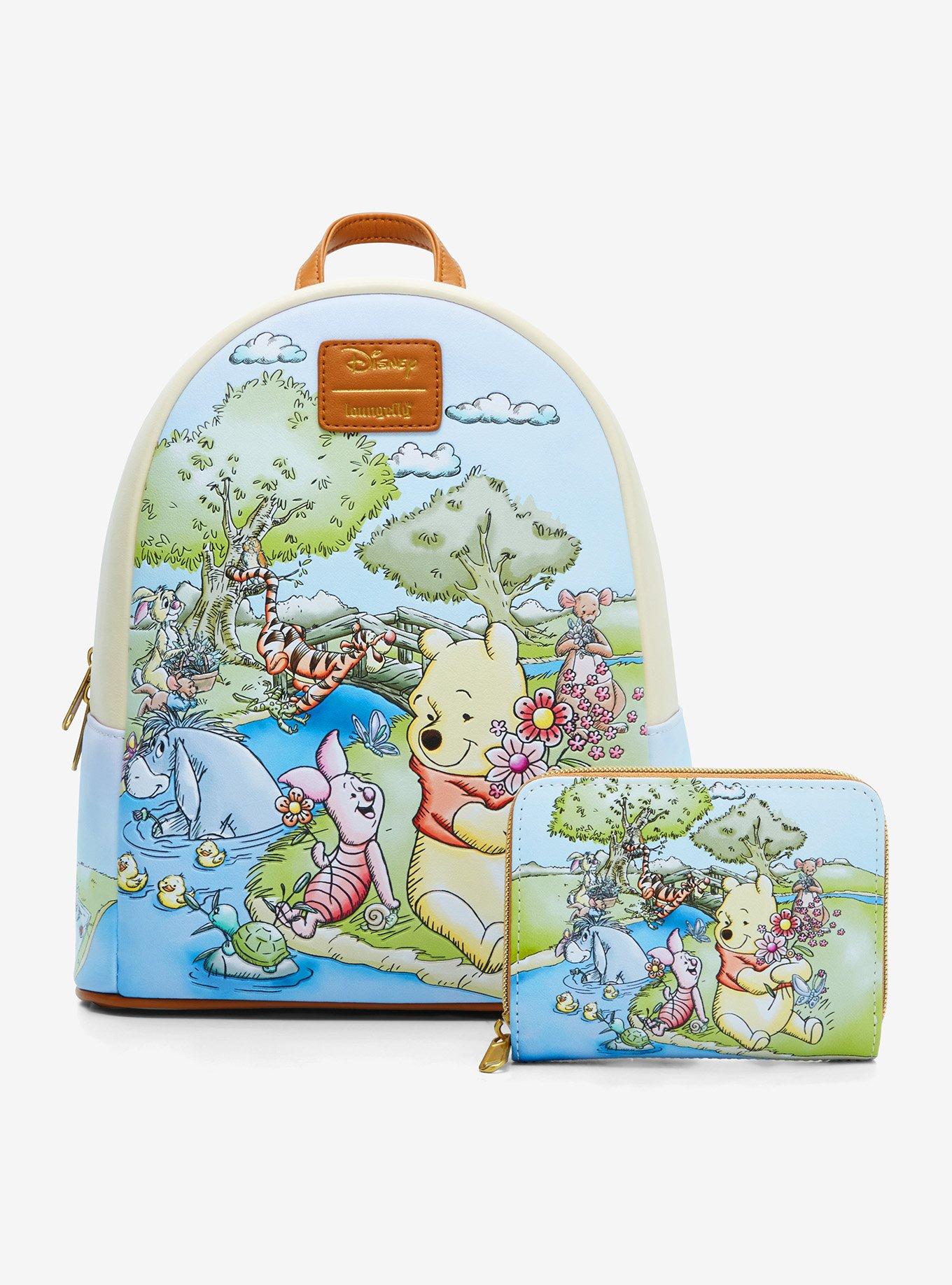 Loungefly Disney Winnie The Pooh Spring Scene Mini Zipper Wallet, , alternate