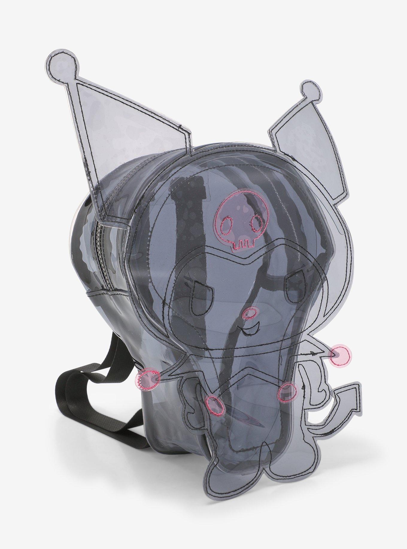 Kuromi Black Transparent Figural Mini Backpack, , alternate