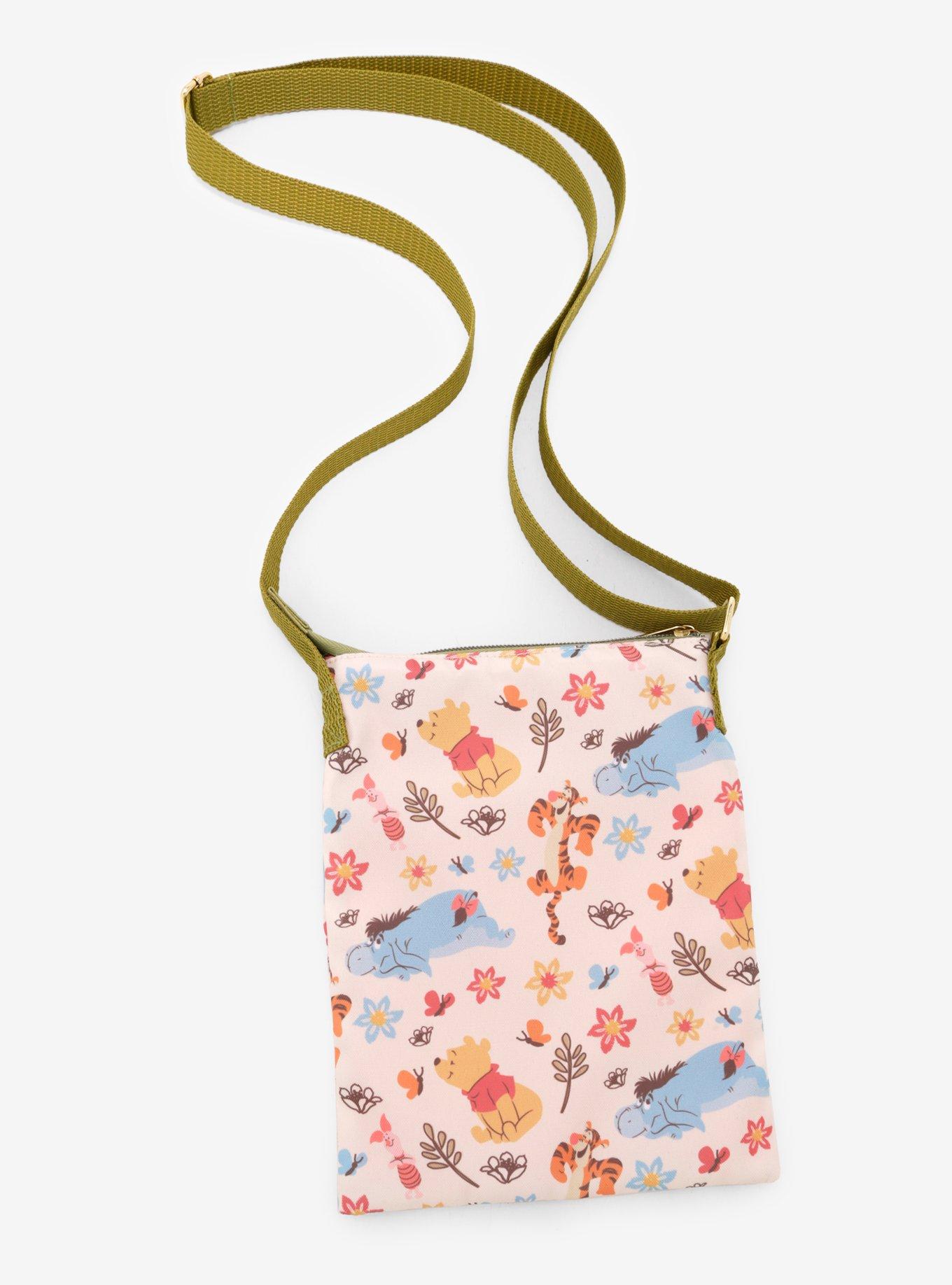 Loungefly Disney Winnie The Pooh Floral Passport Crossbody Bag, , alternate