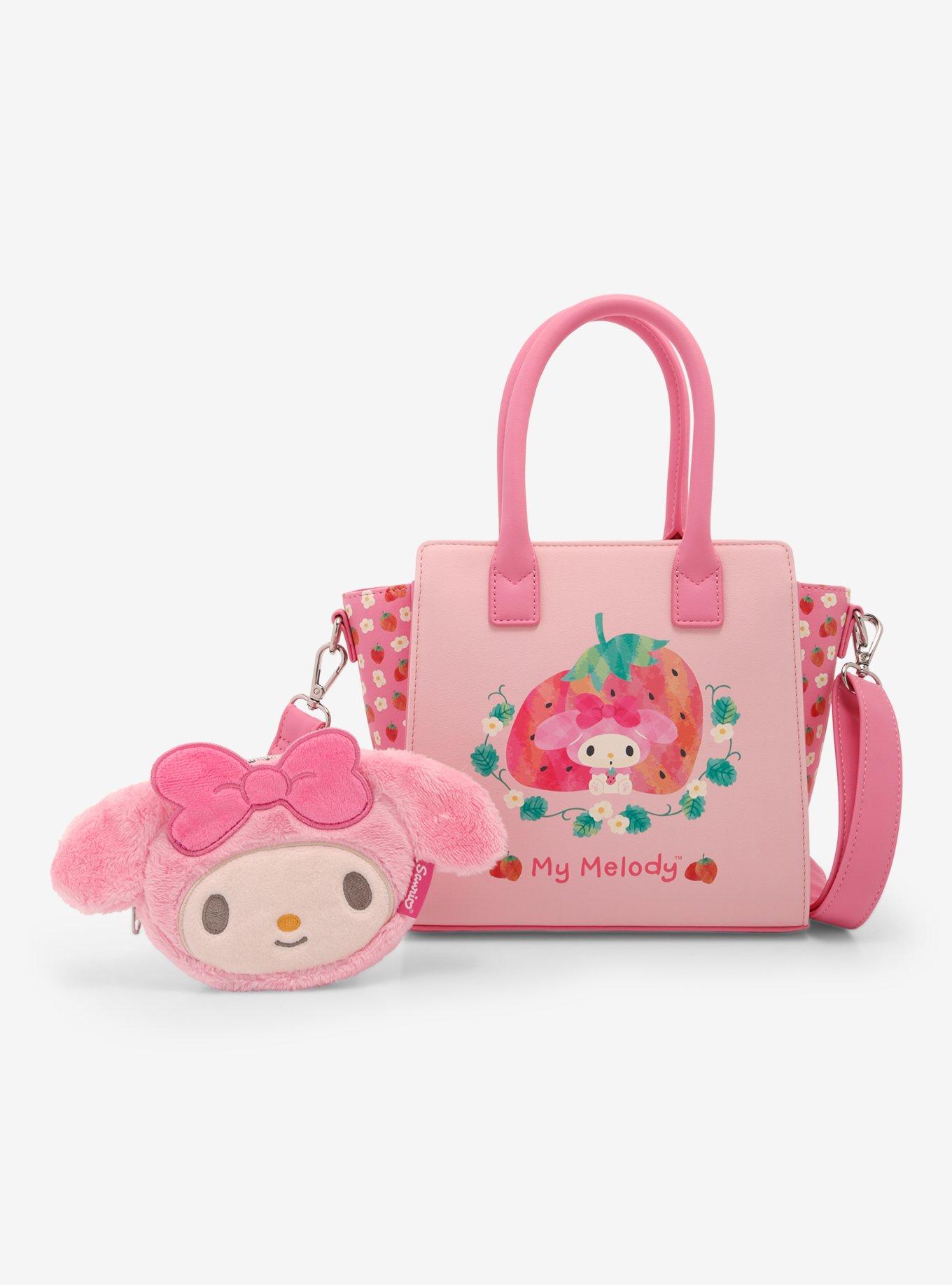 Loungefly My Melody Fuzzy Figural Coin Purse, , alternate