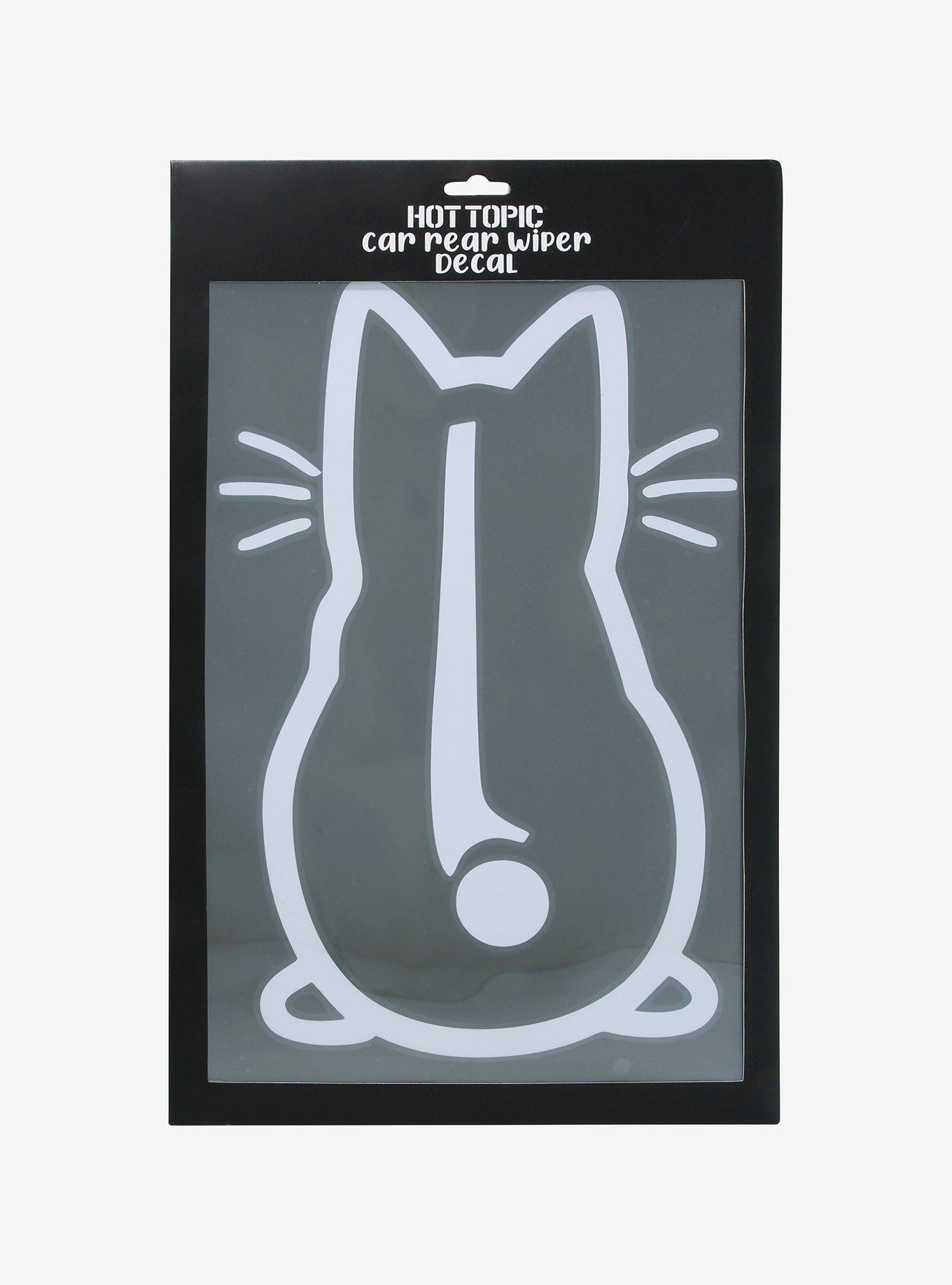 Cat Tail Rear Wiper Car Decal, , alternate