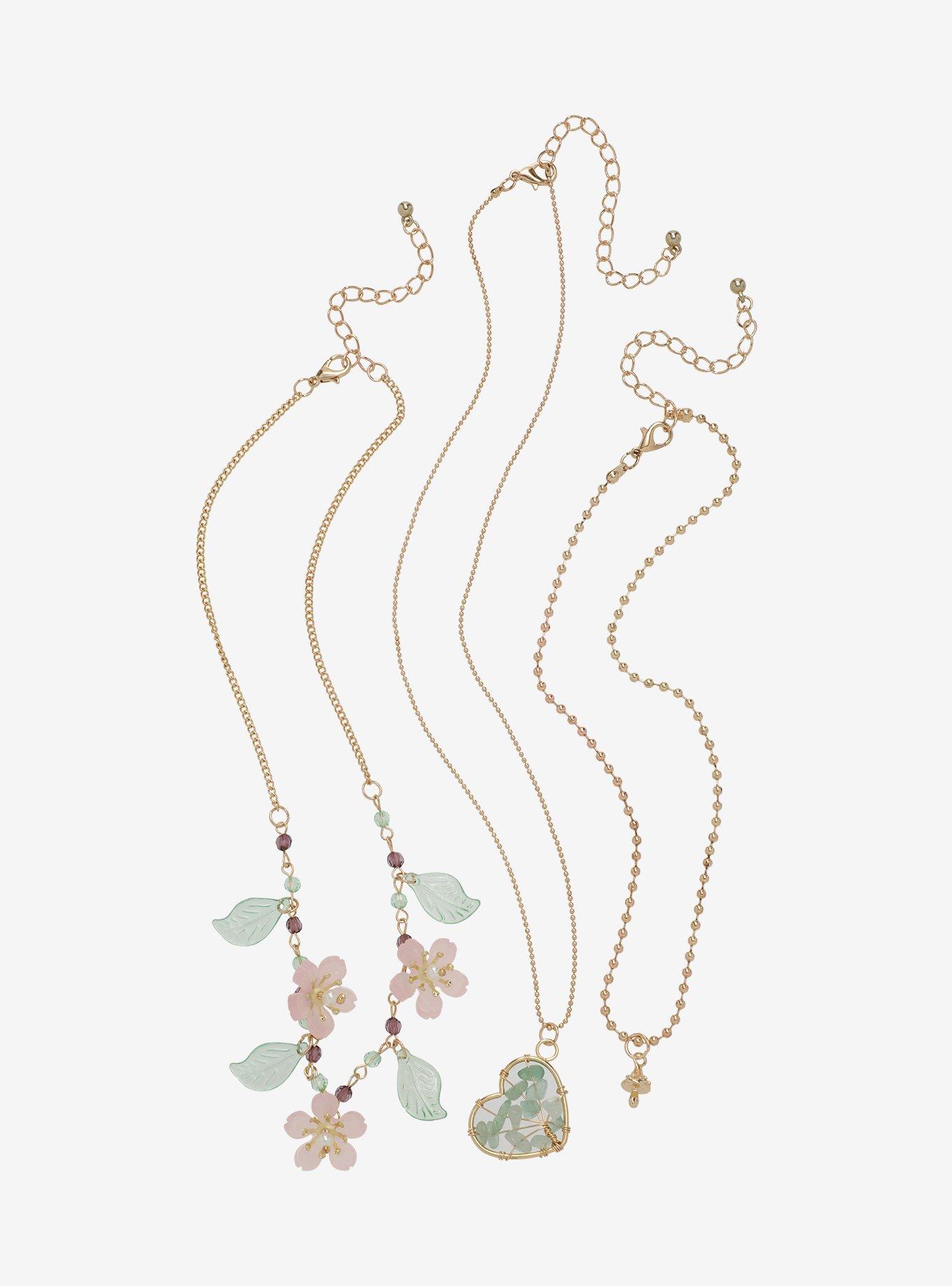 Thorn & Fable Sakura Heart Necklace Set, , alternate