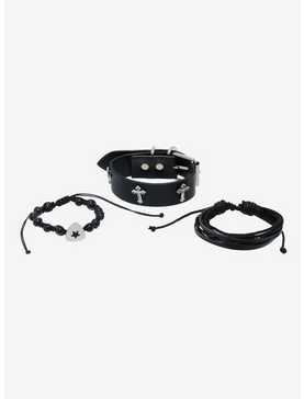 Social Collision Cuff Cord Bracelet Set, , hi-res