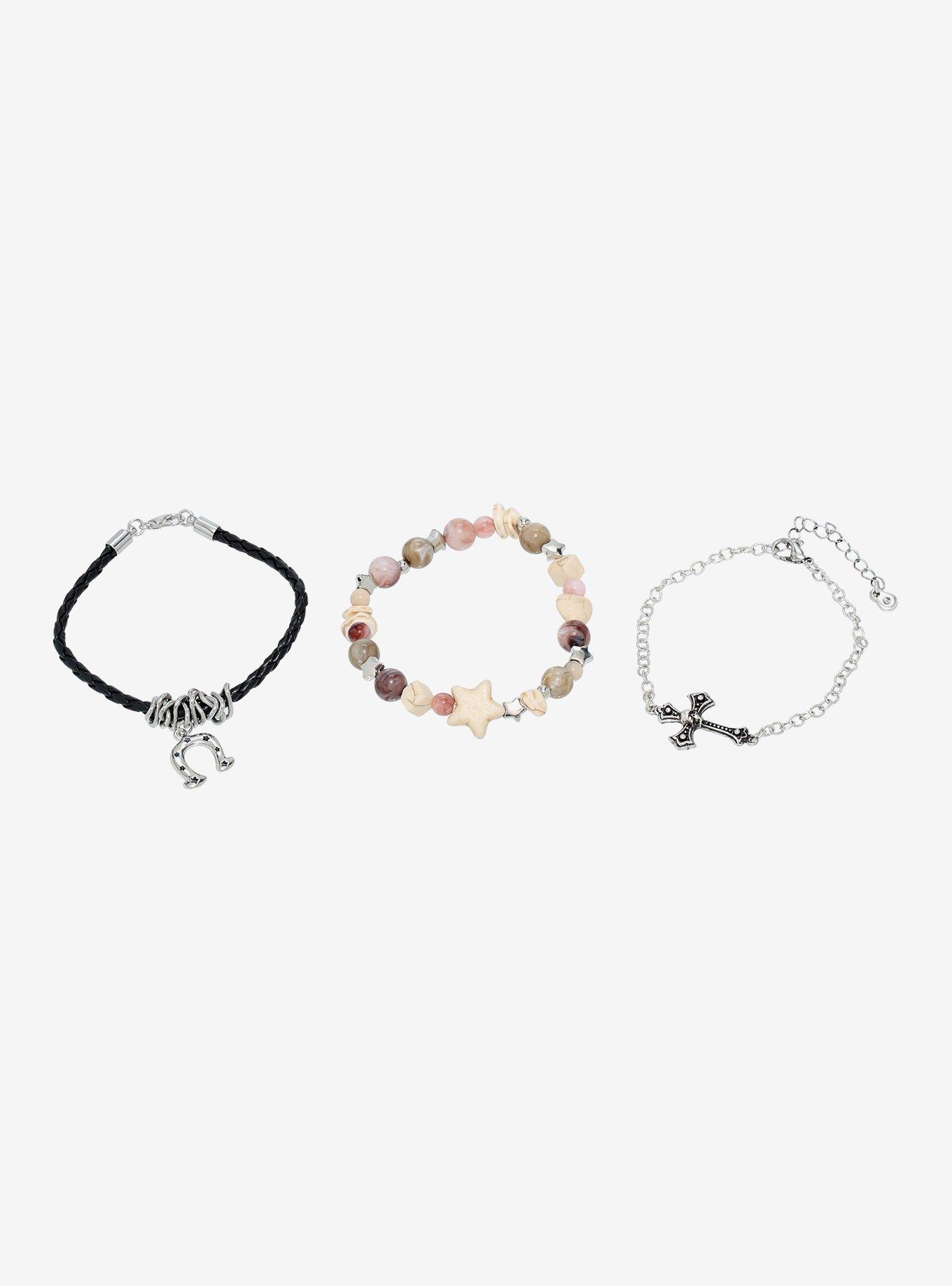 Thorn & Fable Western Horseshoe Bracelet Set, , alternate