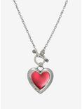 Heart Pendant Toggle Necklace, , alternate