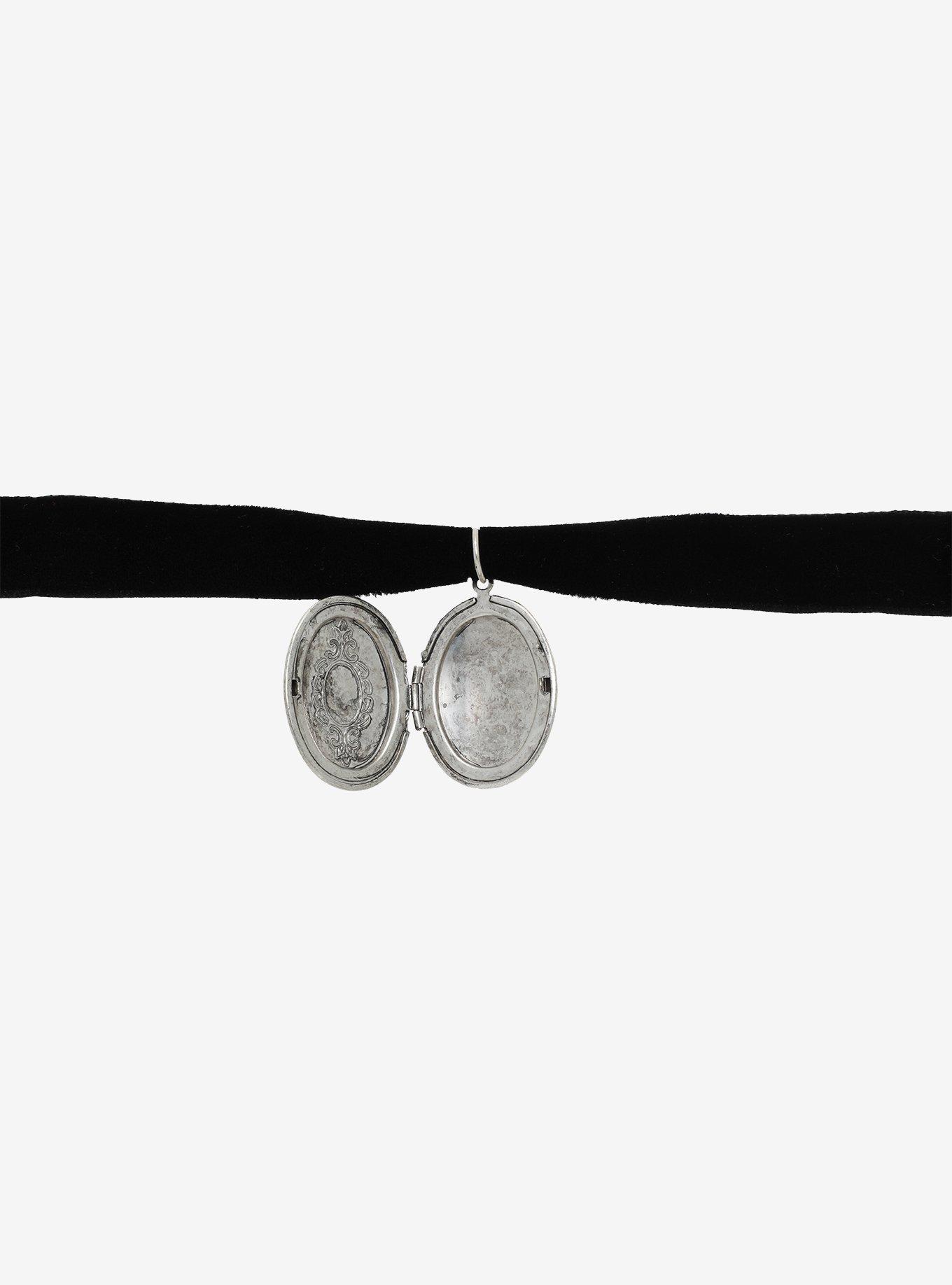 Velvet Locket Choker, , alternate