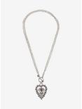 Sweet Society Heart Chain Toggle Necklace, , alternate