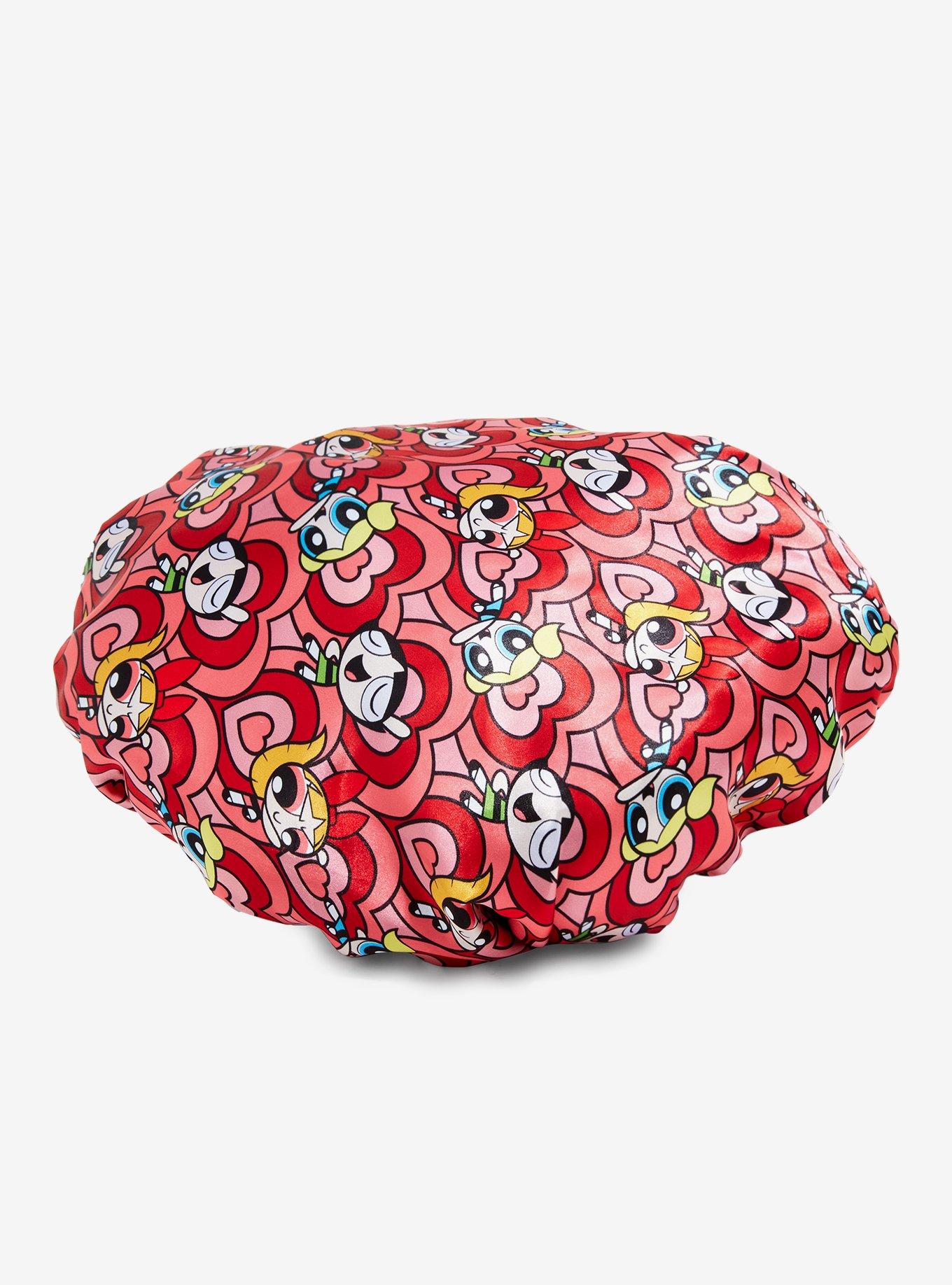 The Powerpuff Girls Heart Allover Print Hair Bonnet, , alternate