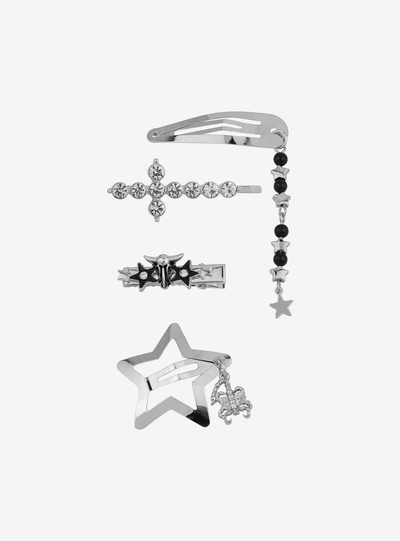 Social Collision Gothic Western Hair Clip Set, , alternate