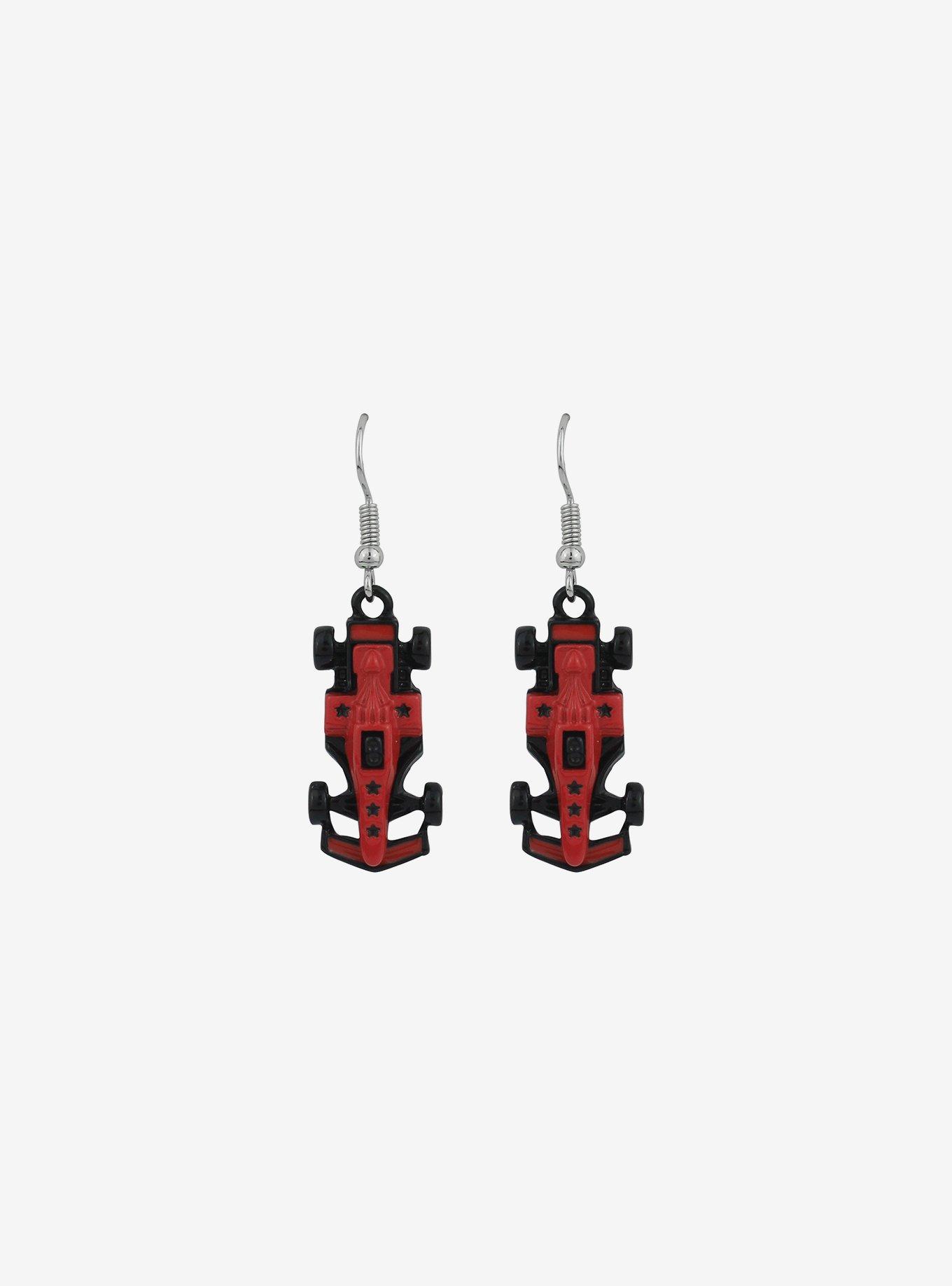 Race Car Drop Earrings, , alternate