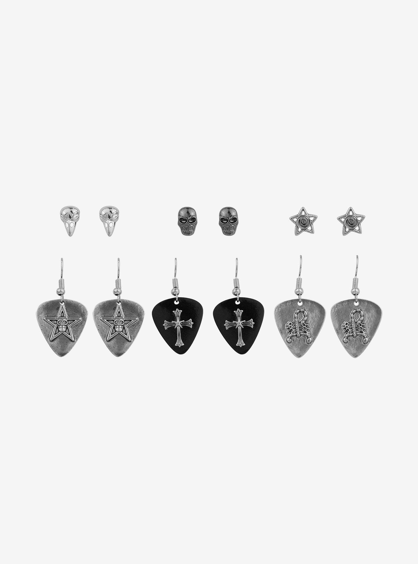 Social Collision® Guitar Picks Earring Set, , alternate