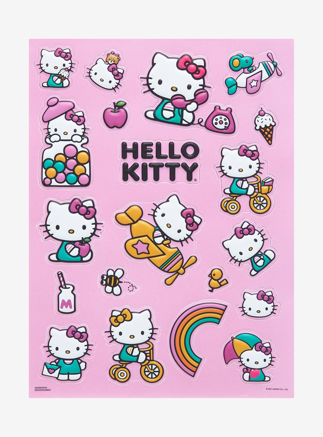 Hello Kitty Puff Sticker Sheet, , alternate
