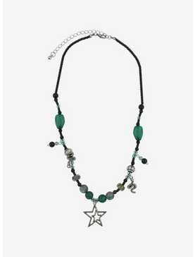 Thorn & Fable Star Green Bead Necklace, , hi-res