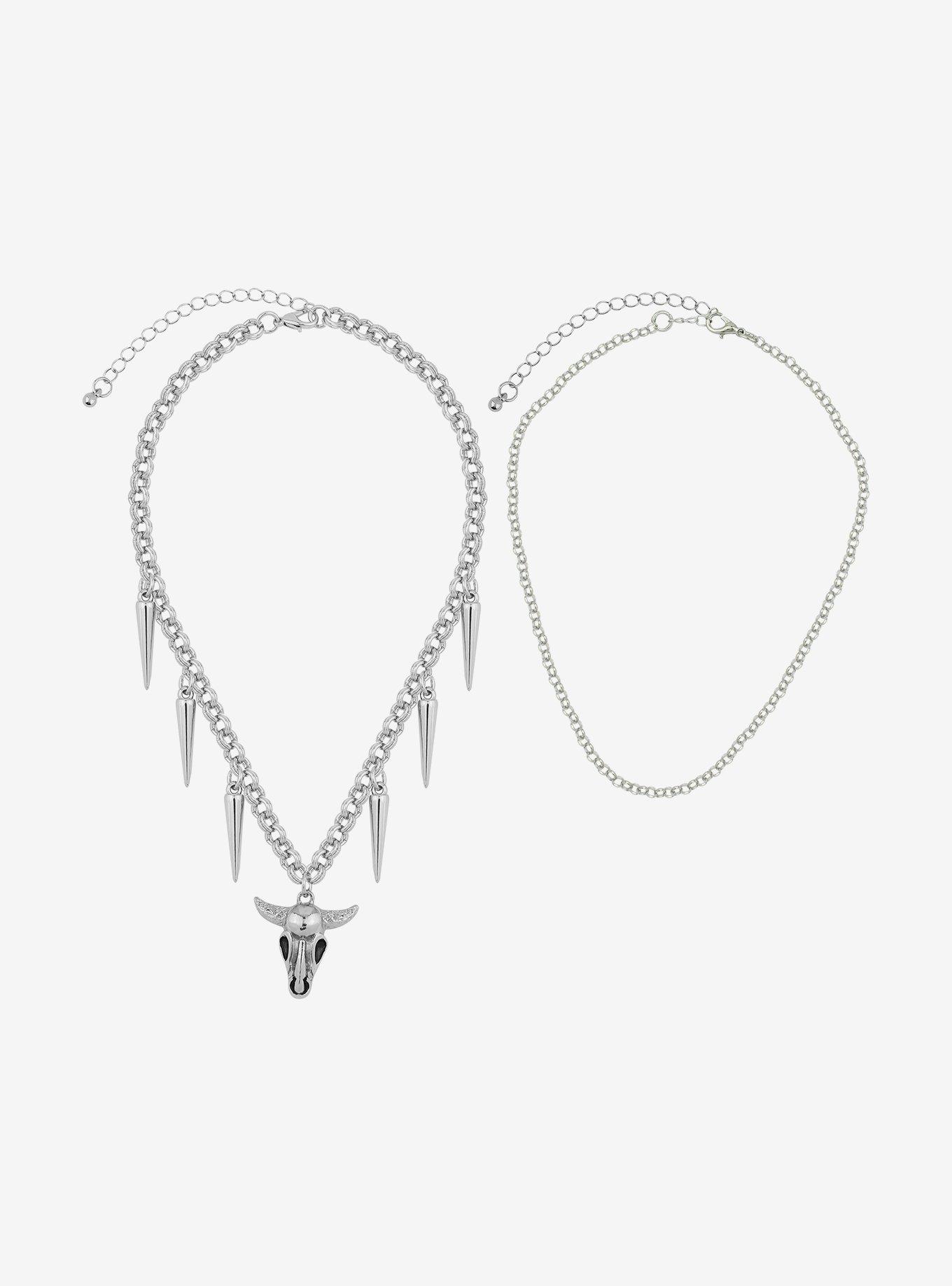 Social Collision® Cow Skull Choker Set, , alternate