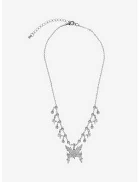 Butterfly Sparkles Charm Necklace, , hi-res