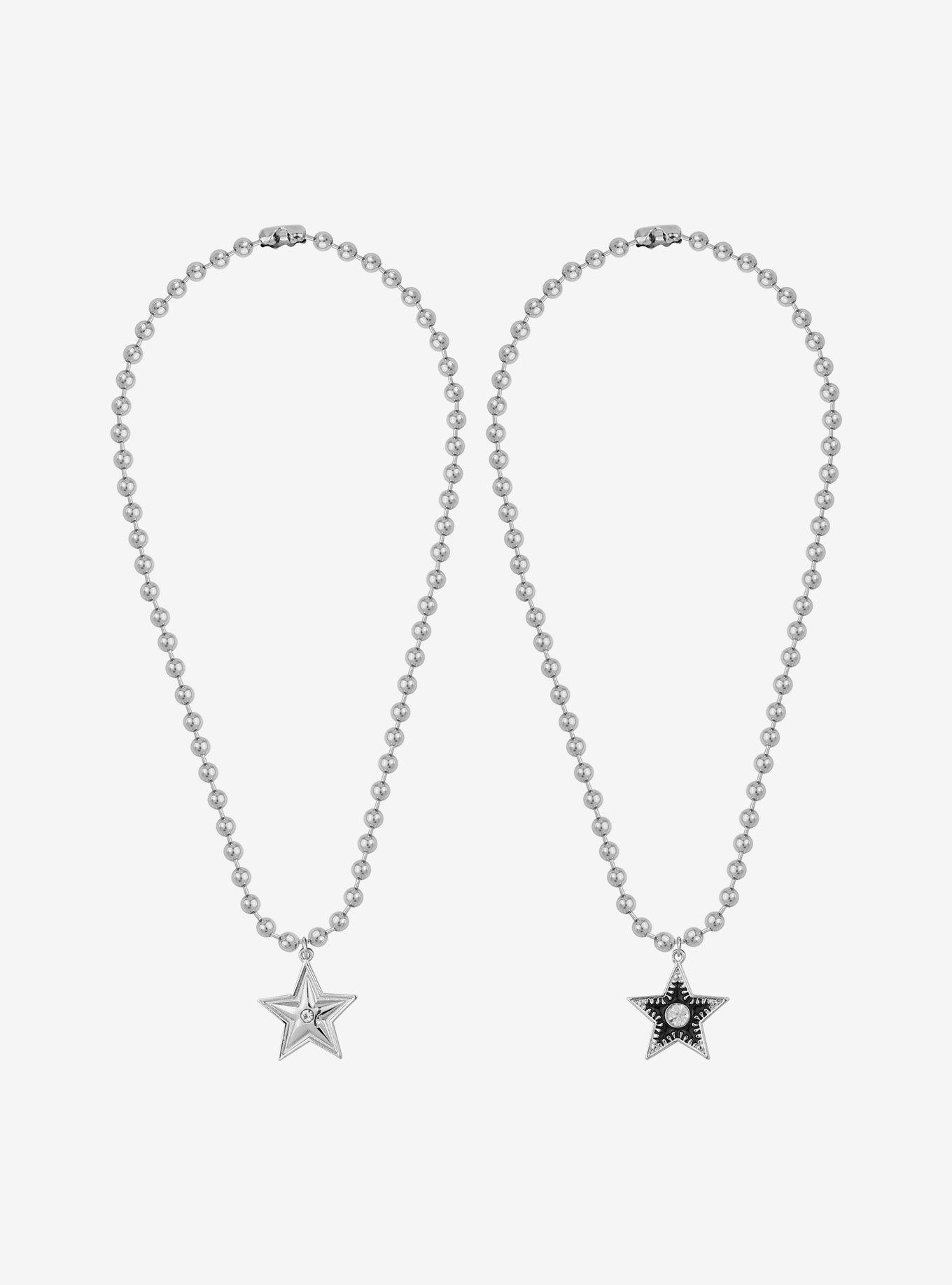 Social Collision® Star Ball Chain Best Friend Necklace Set, , hi-res