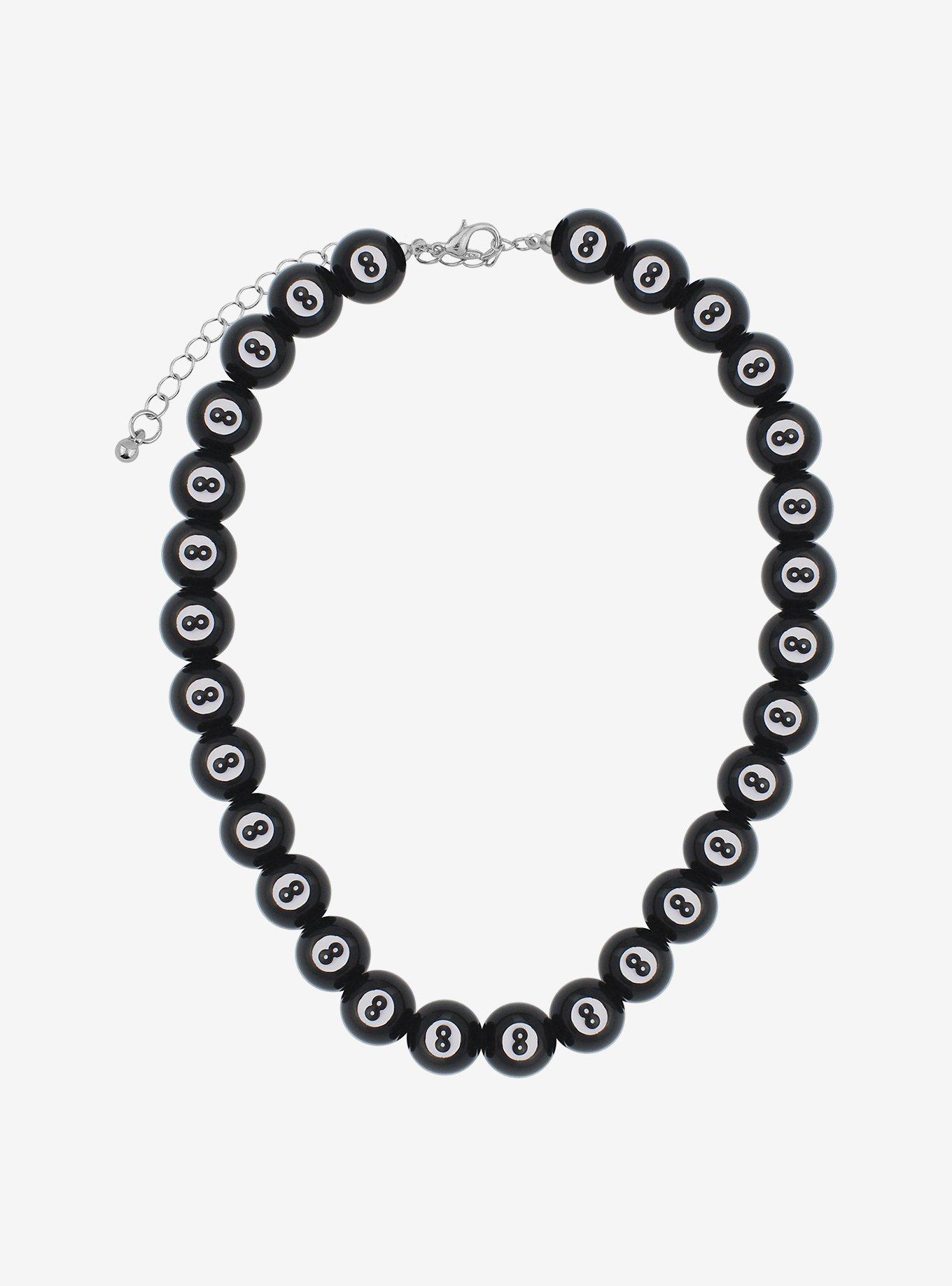 Social Collision® 8 Ball Beaded Choker, , alternate