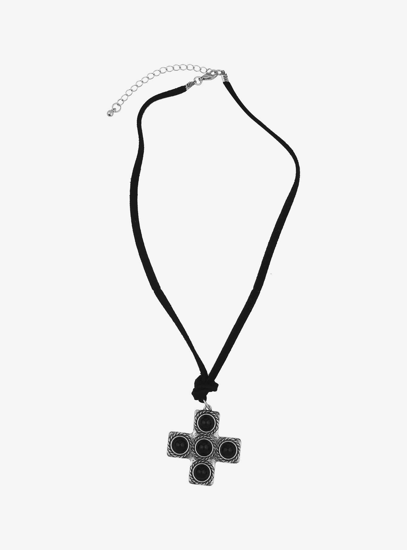 Social Collision® Ornate Cross Cord Necklace, , hi-res