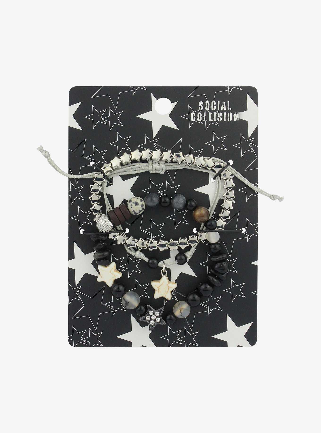 Social Collision Star Beads Bracelet Set, , hi-res
