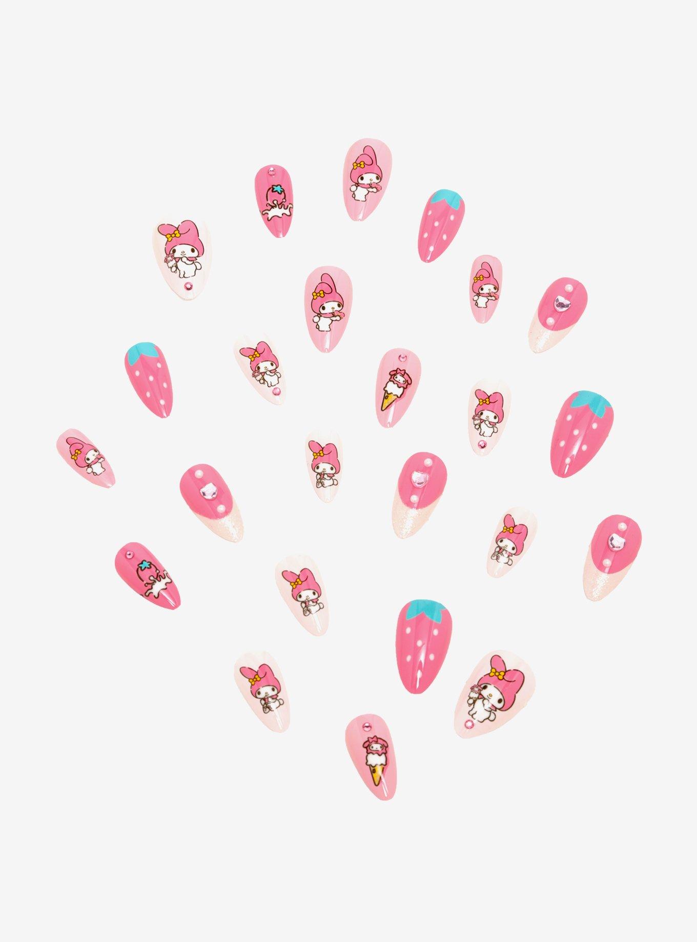 Sanrio My Melody Strawberry Press On Nails — BoxLunch Exclusive, , alternate