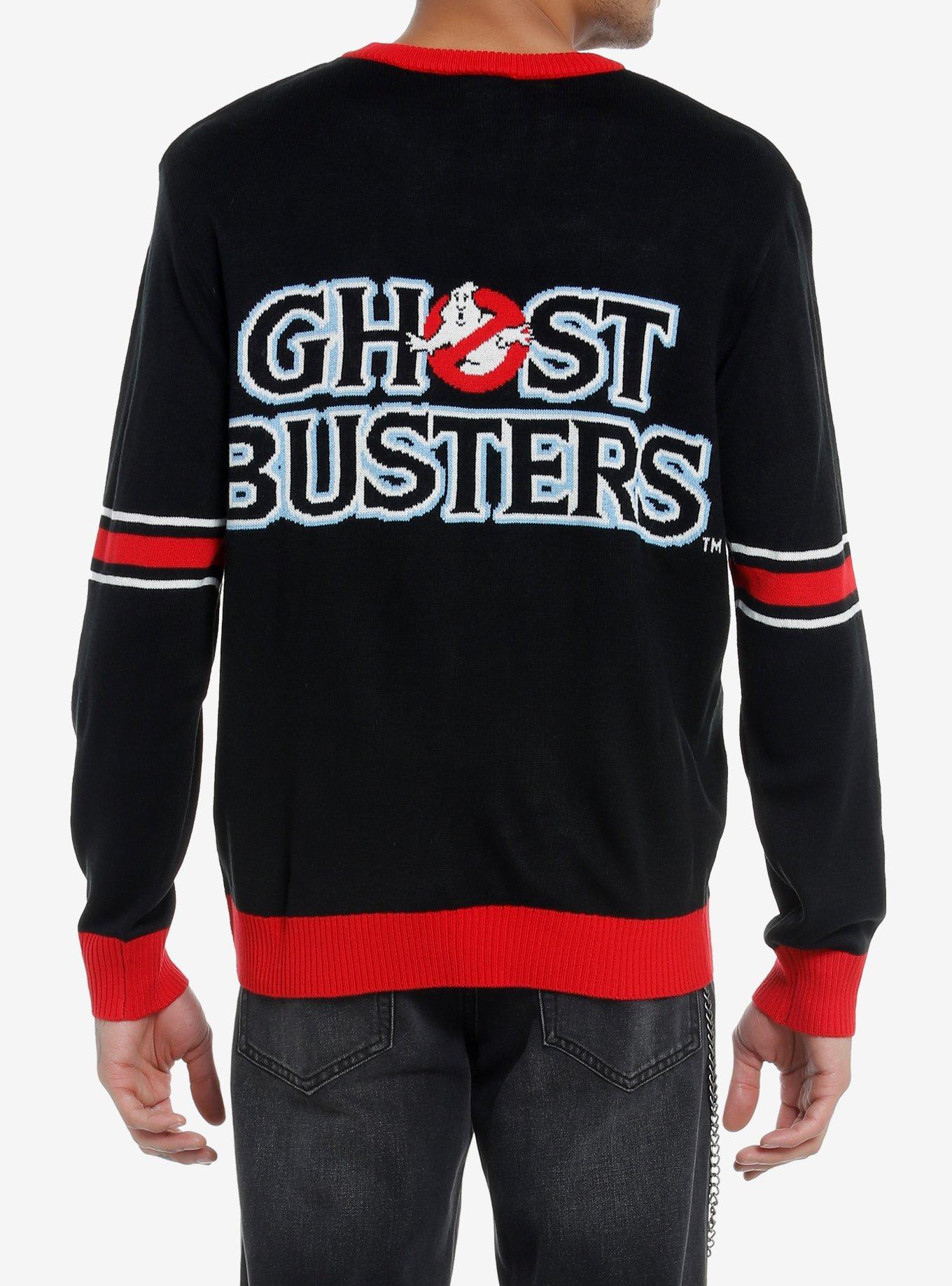Ghostbusters Logo Intarsia Sweater, BLACK, alternate