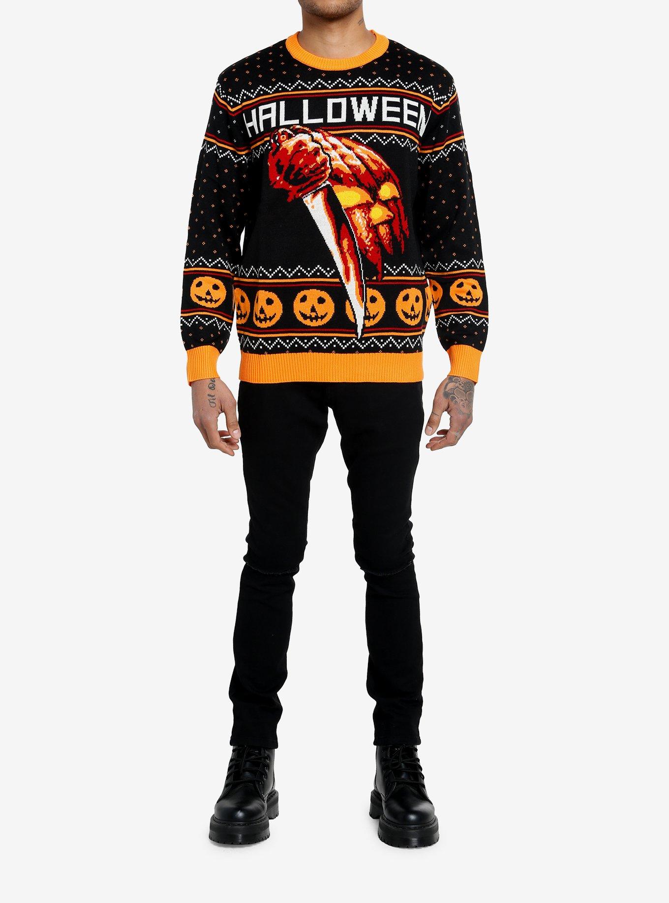 Halloween Logo Fair Isle Sweater, , hi-res