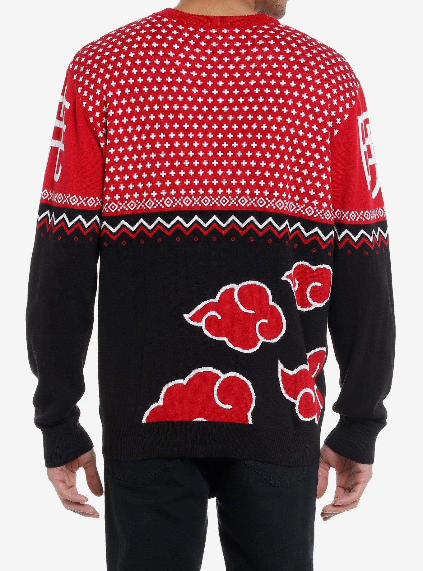 Naruto Shippuden Akatsuki Intarsia Knit Sweater, MULTI, alternate