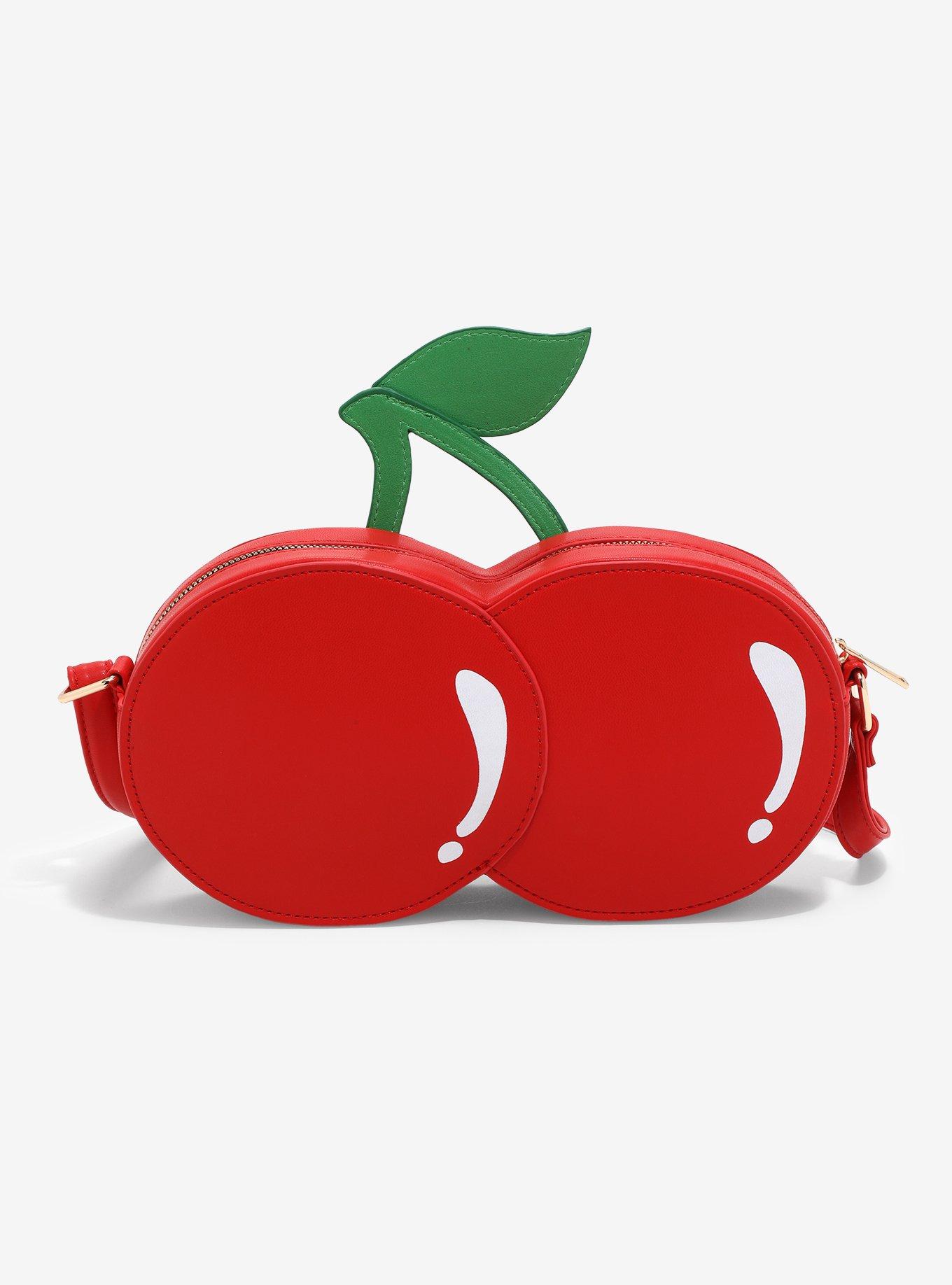 Cherry Figural Crossbody Bag