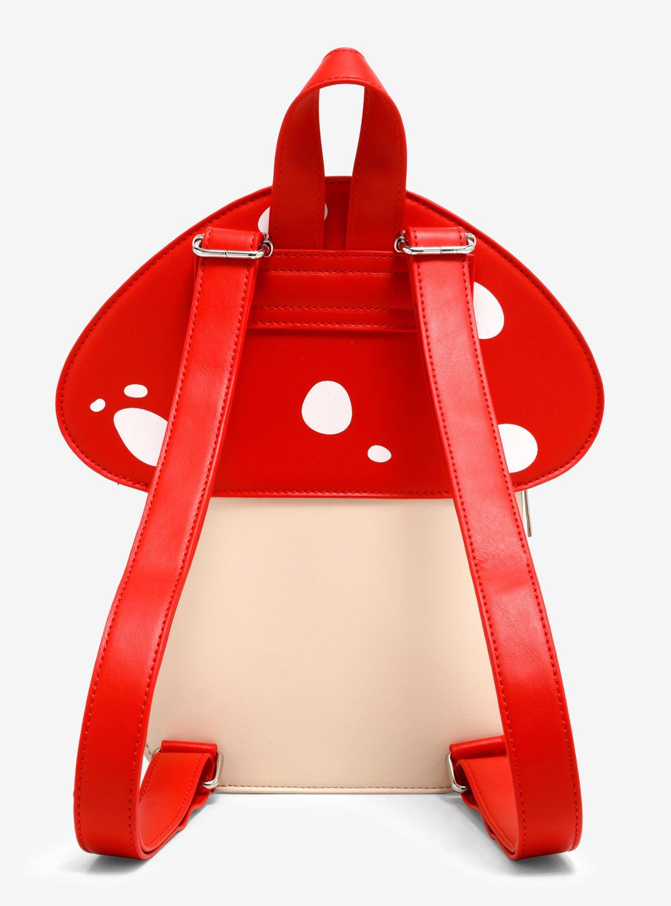 Mushroom Pin Collector Mini Backpack, , alternate