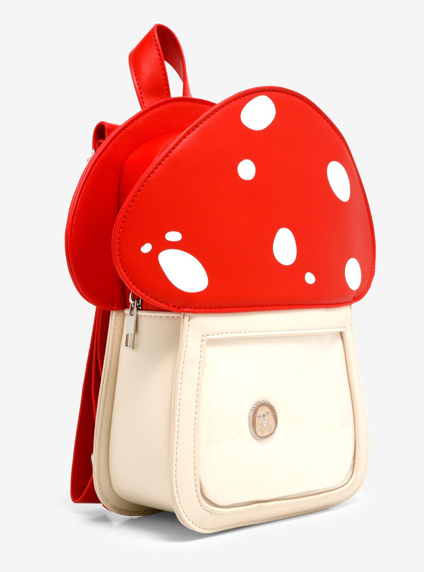 Mushroom Pin Collector Mini Backpack