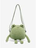 Frog Fuzzy Figural Crossbody Bag, , alternate