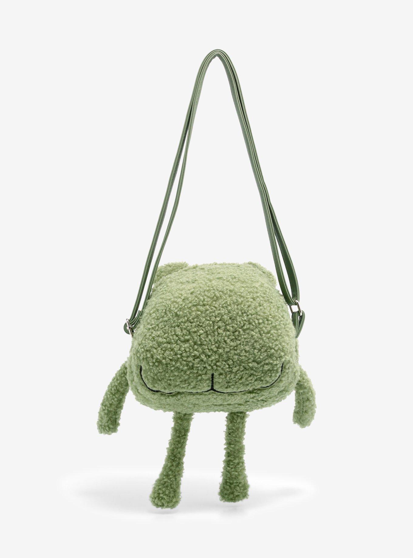 Frog Fuzzy Figural Crossbody Bag