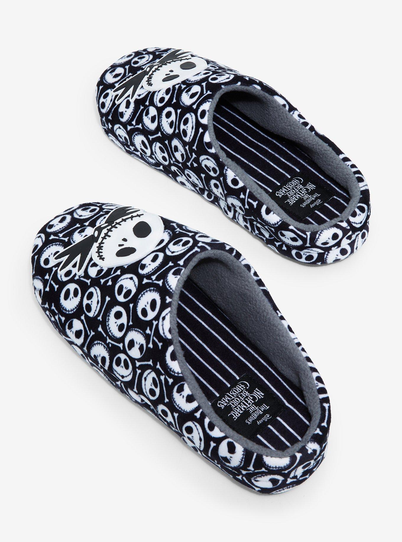 Disney The Nightmare Before Christmas Jack Skellington Allover Print Slippers, BLACK, alternate