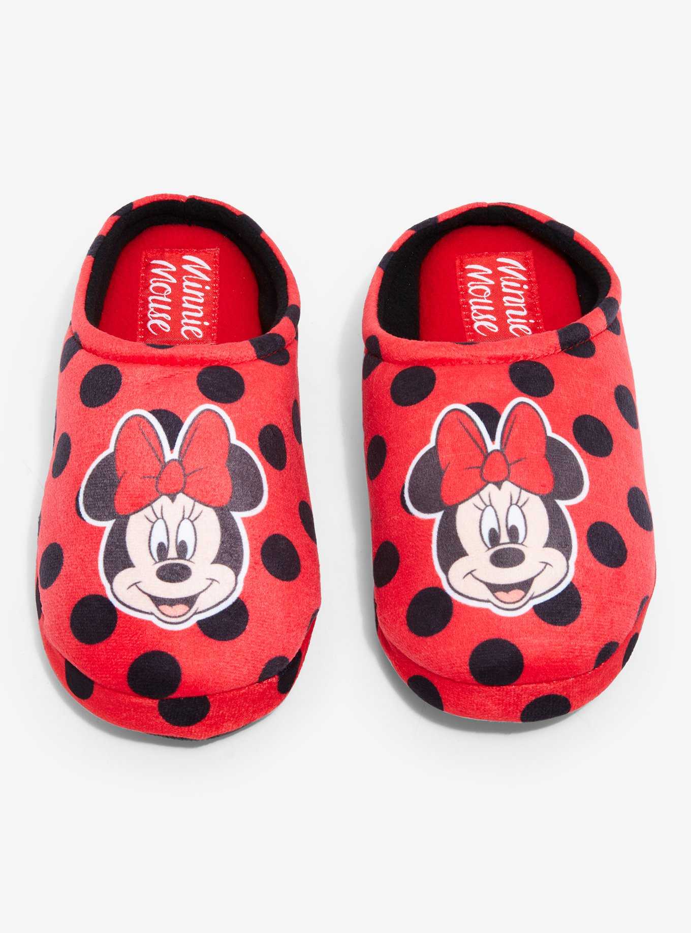 Disney Minnie Mouse Polka Dot Slippers, , hi-res