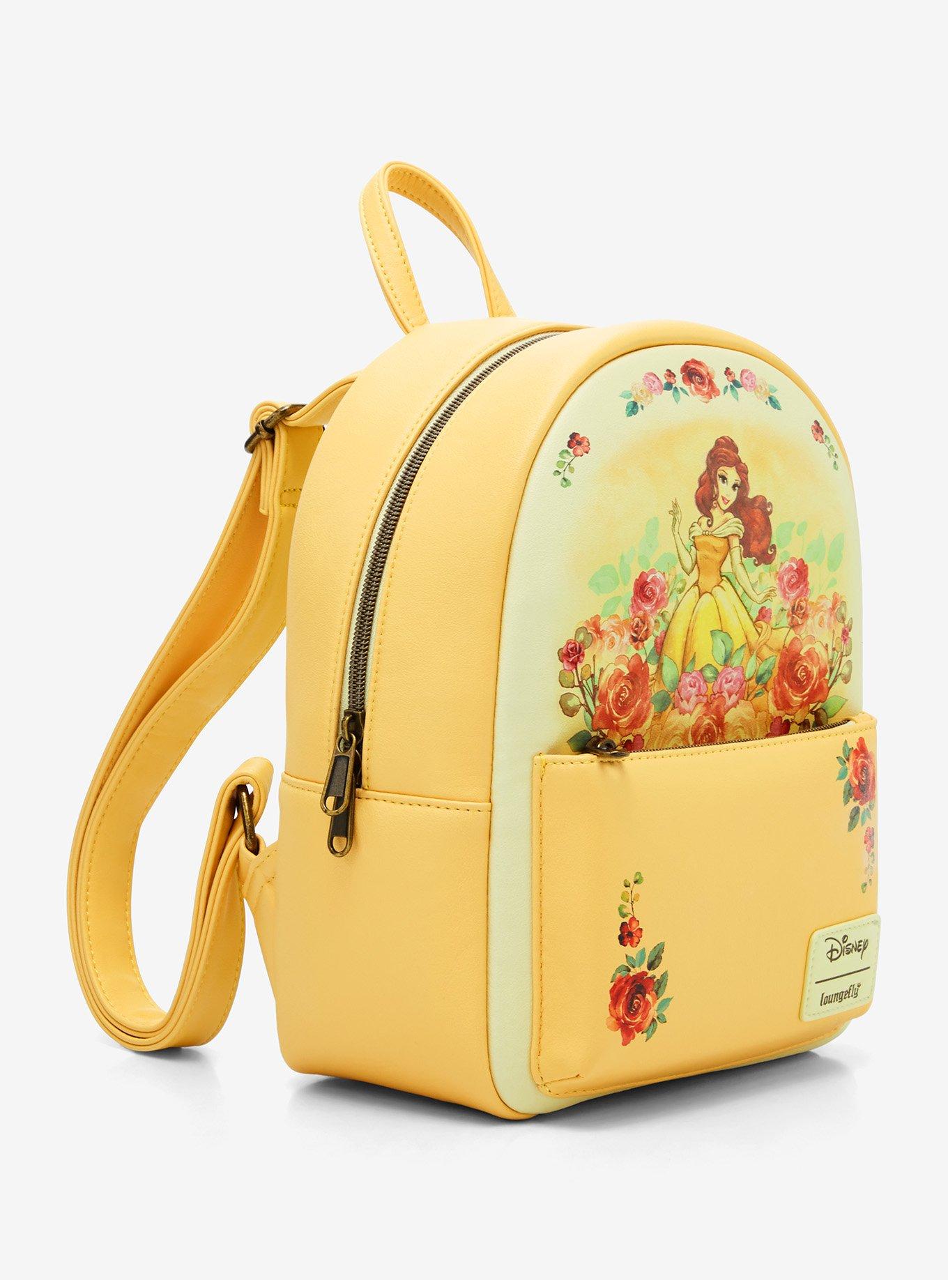 Loungefly Disney Beauty And The Beast Belle Roses Mini Backpack, , alternate