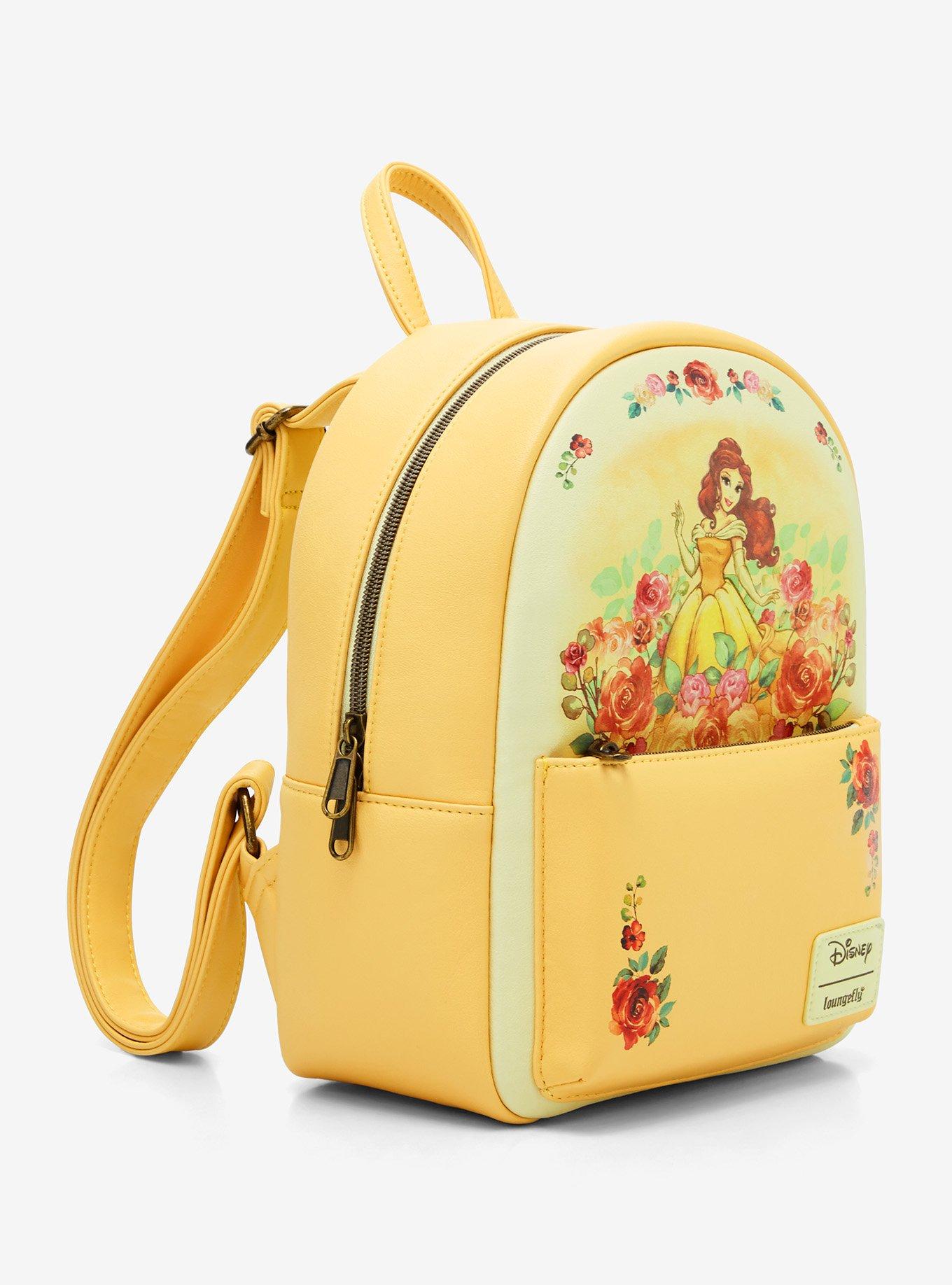 Loungefly Disney Beauty And The Beast Belle Roses Mini Backpack