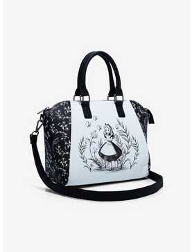 Loungefly Disney Alice In Wonderland Black & White Satchel Bag, , hi-res