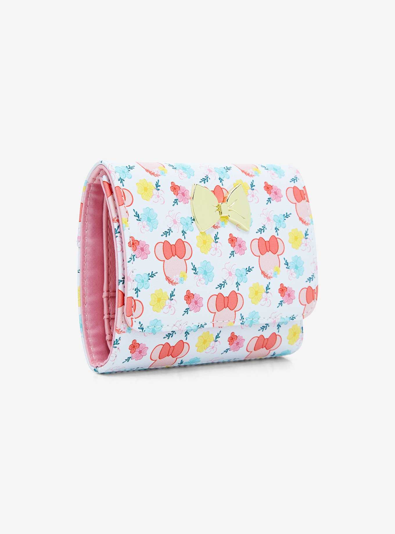 Loungefly Disney Minnie Mouse Flowers Mini Flap Wallet, , hi-res