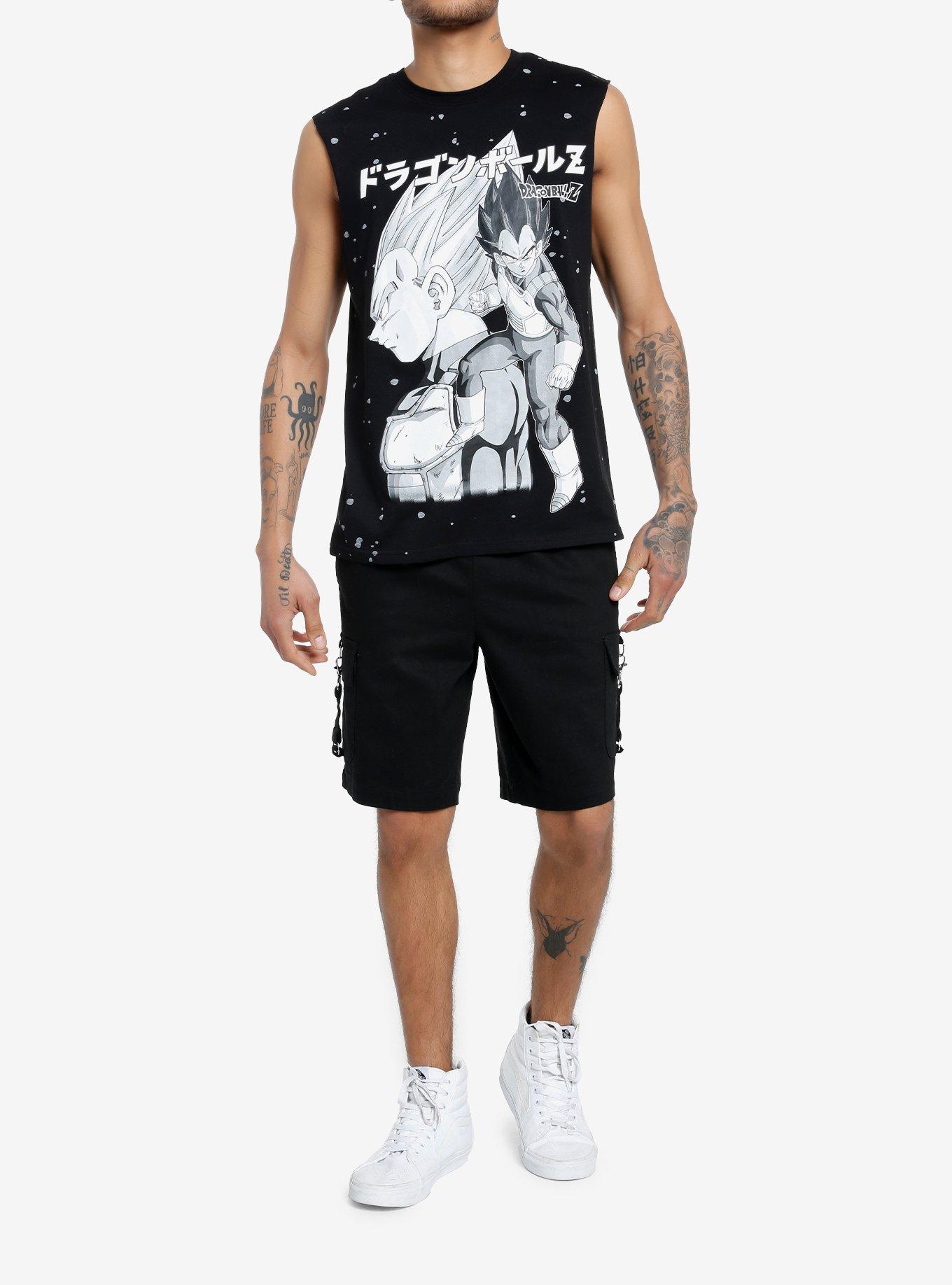 Dragon Ball Z Vegeta Splatter Muscle Tank Top, MULTI, alternate